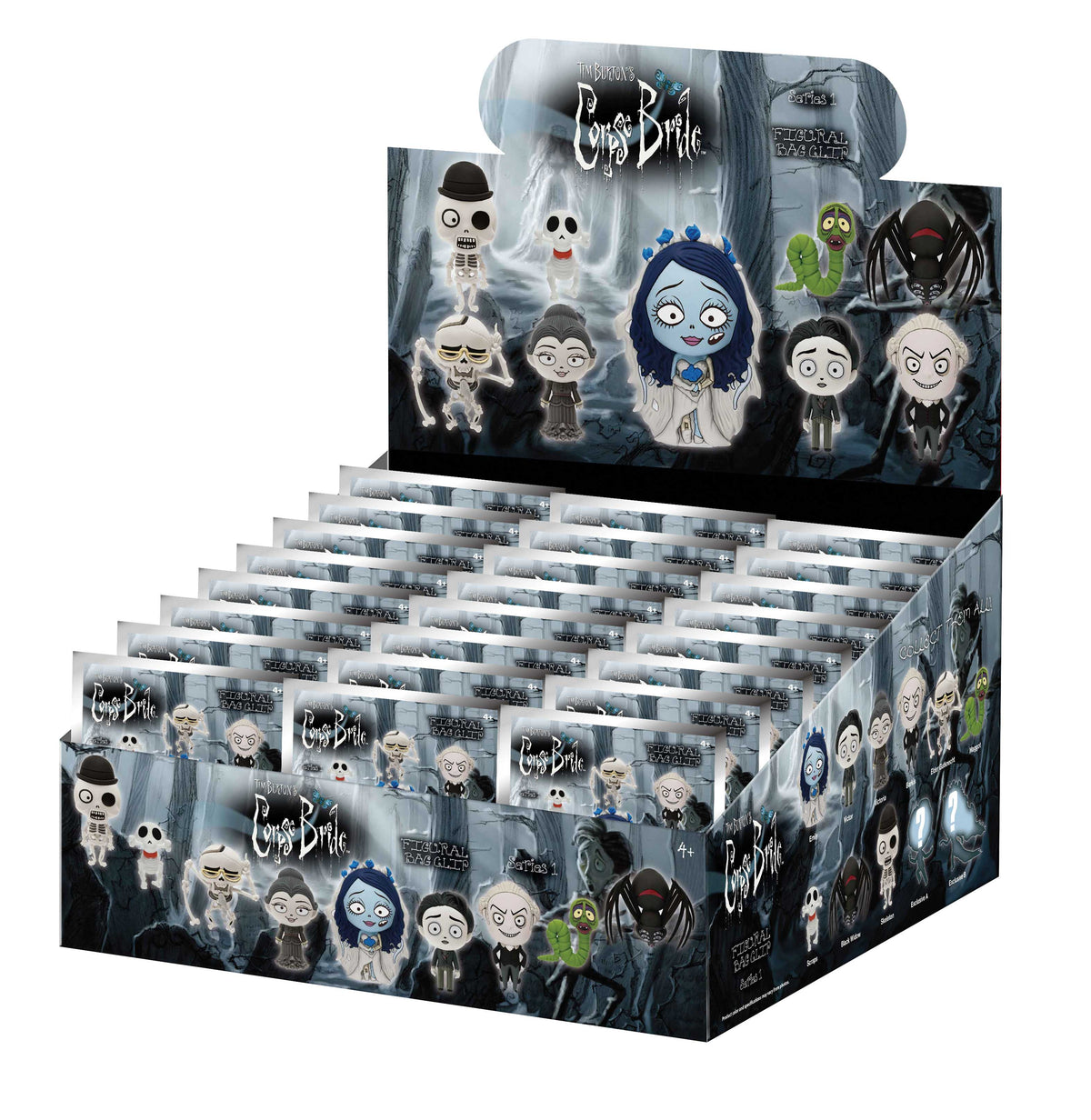 CORPSE BRIDE - Series 1 - 3D Foam Bag Clip (Display 24 Pcs)