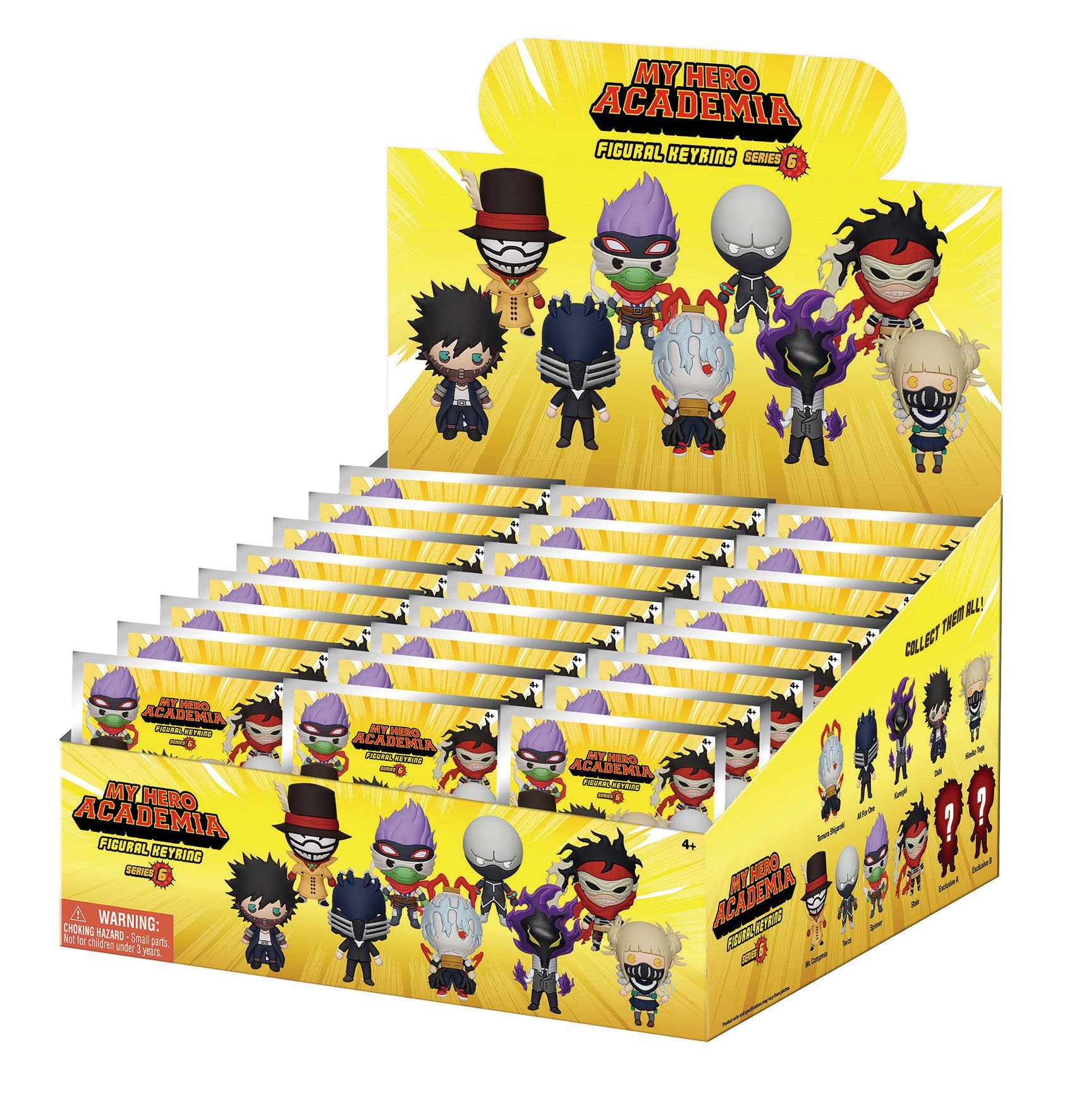 MY HERO ACADEMIA - Series 6 - 3D Foam Bag Clip (Display 24 Pcs)
