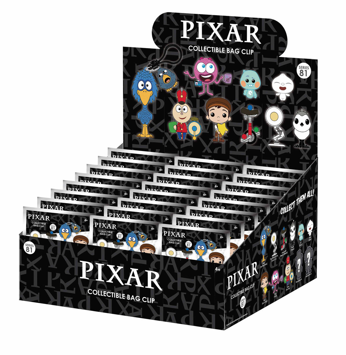 PIXAR SHORTS - Series 82 - 3D Foam Bag Clip (Display 24 Pcs)