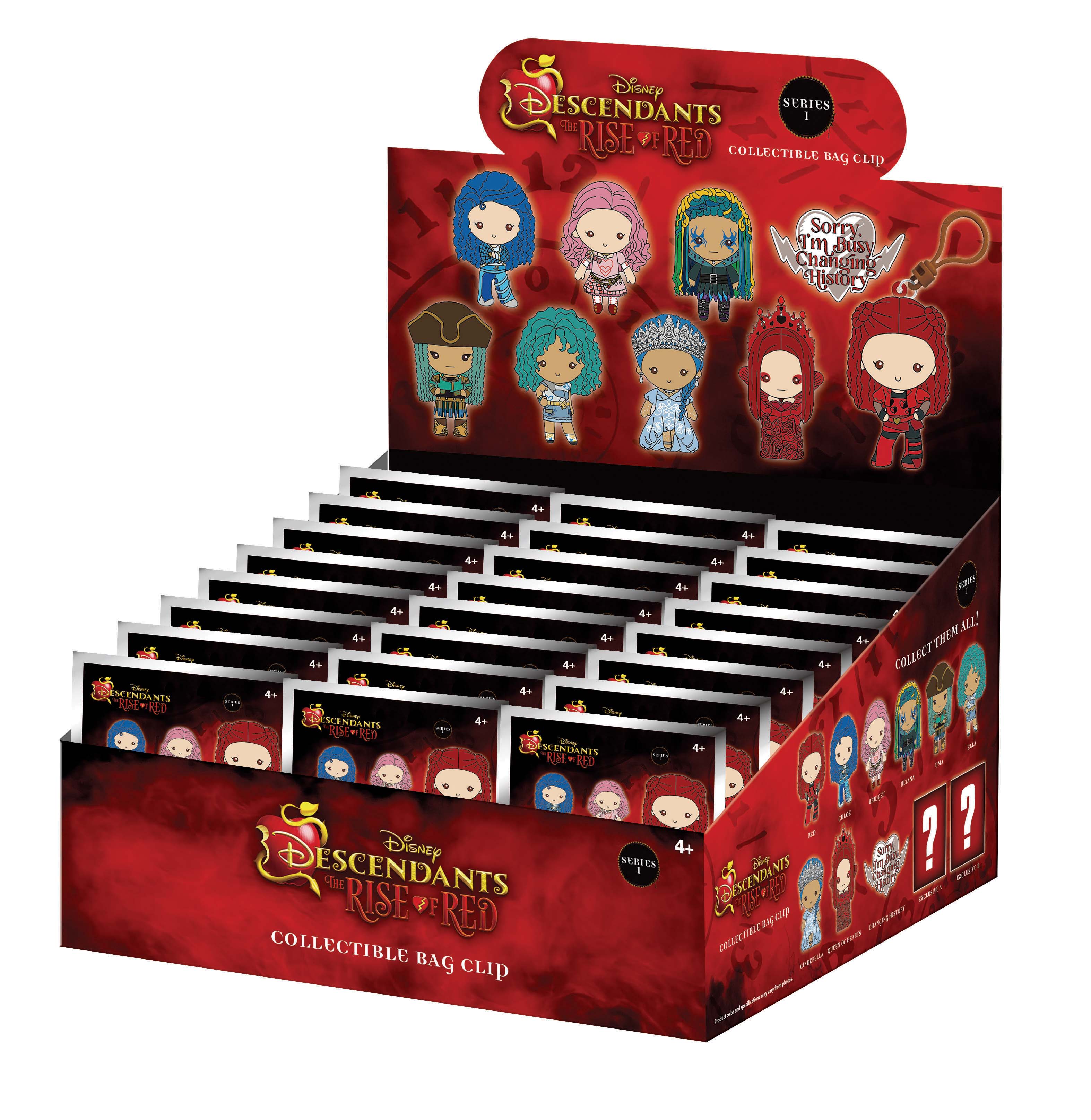 DESCENDANTS - Series 1 - 3D Foam Bag Clip (Display 24 Pcs)