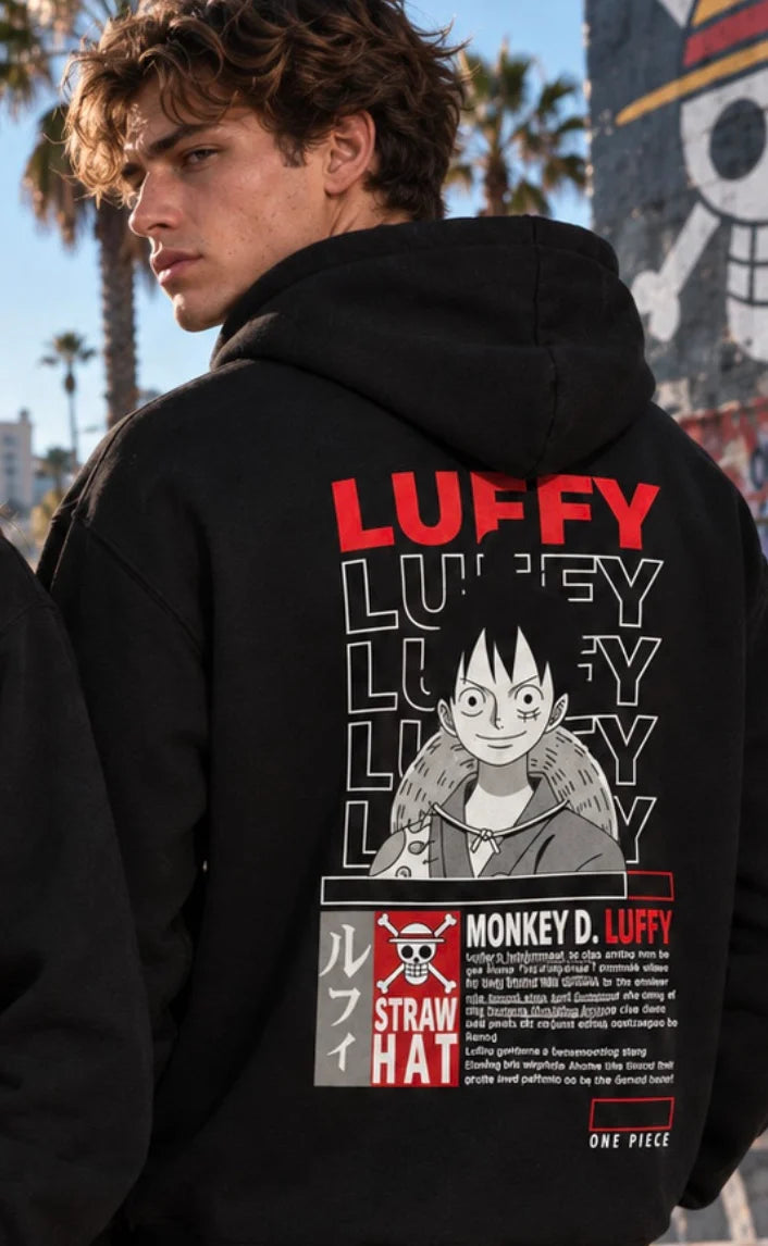 ONE PIECE - Luffy- Hooded Sweat (XL)