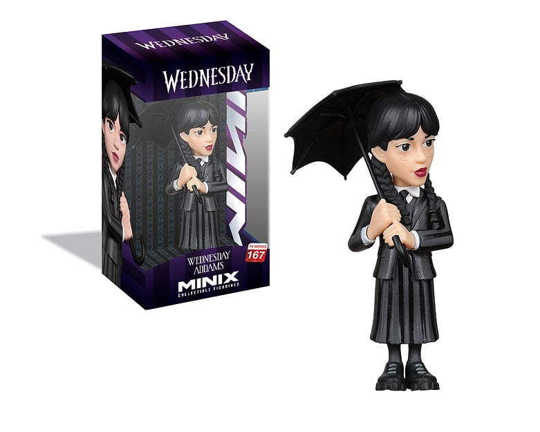 WEDNESDAY - Wednesday Addams with umbrella - Figure Minix 12cm
