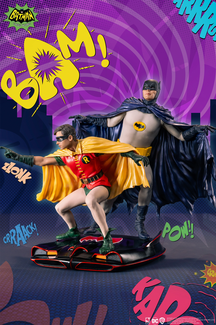BATMAN - Batman & Robin "1966" - Statuette Diorama 1/8 23cm