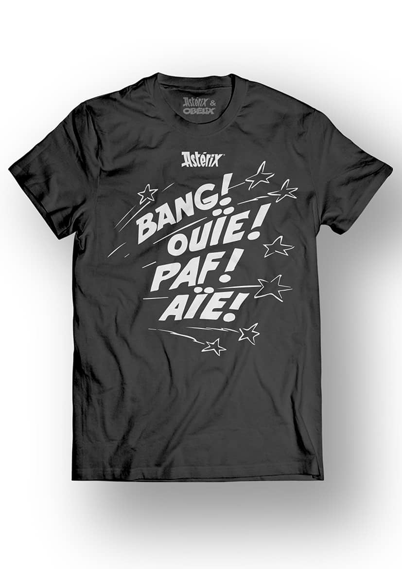 ASTERIX & OBELIX - T-Shirt - Bang! Ouie! Paf! Aie! - Black (XL)