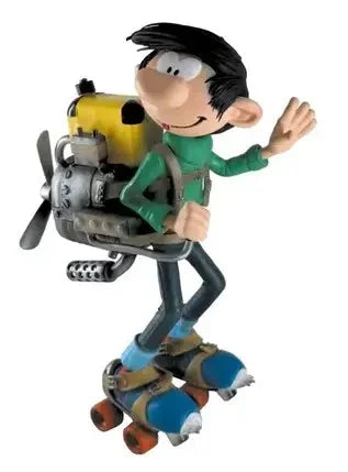 GASTON LAGAFFE - Motor on roller skates - Statue 18cm