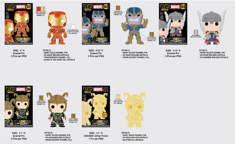 MARVEL - Pop Large Enamel - Assortment 12 pcs