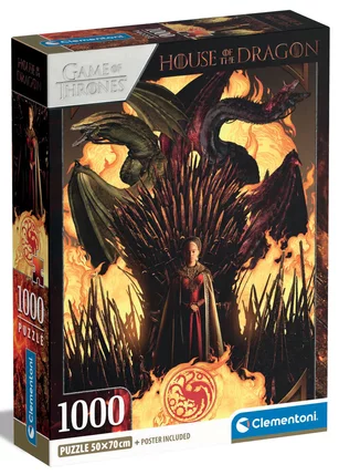 HOUSE OF THE DRAGON - Throne de Fer - Puzzle 1000P