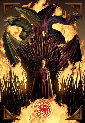 HOUSE OF THE DRAGON - Throne de Fer - Puzzle 1000P