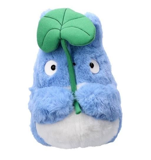 MON VOISIN TOTORO - Totoro Bleu avec feuille - Peluche Nakayoshi