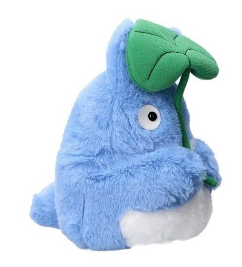 MON VOISIN TOTORO - Totoro Bleu avec feuille - Peluche Nakayoshi