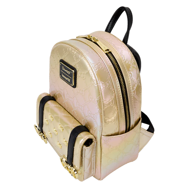 SANRIO - 50th Anniversary - Mini Backpack Metallic Gold LoungeFly