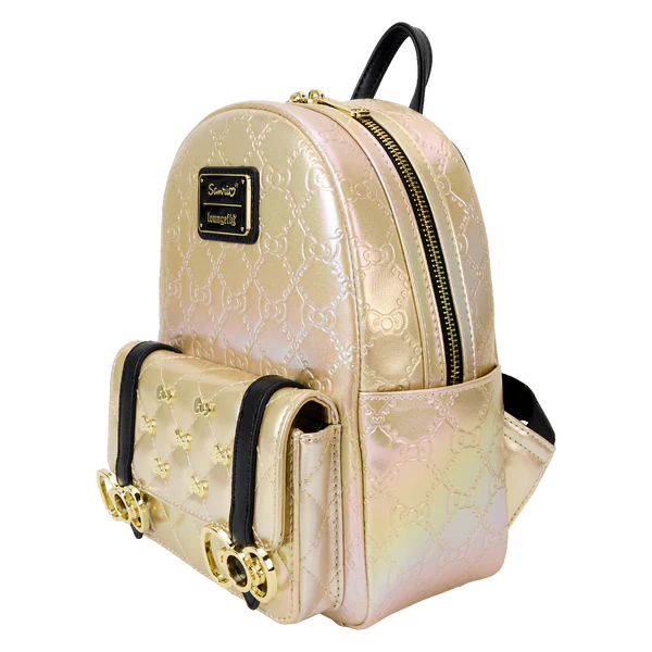 SANRIO - 50th Anniversary - Mini Backpack Metallic Gold LoungeFly
