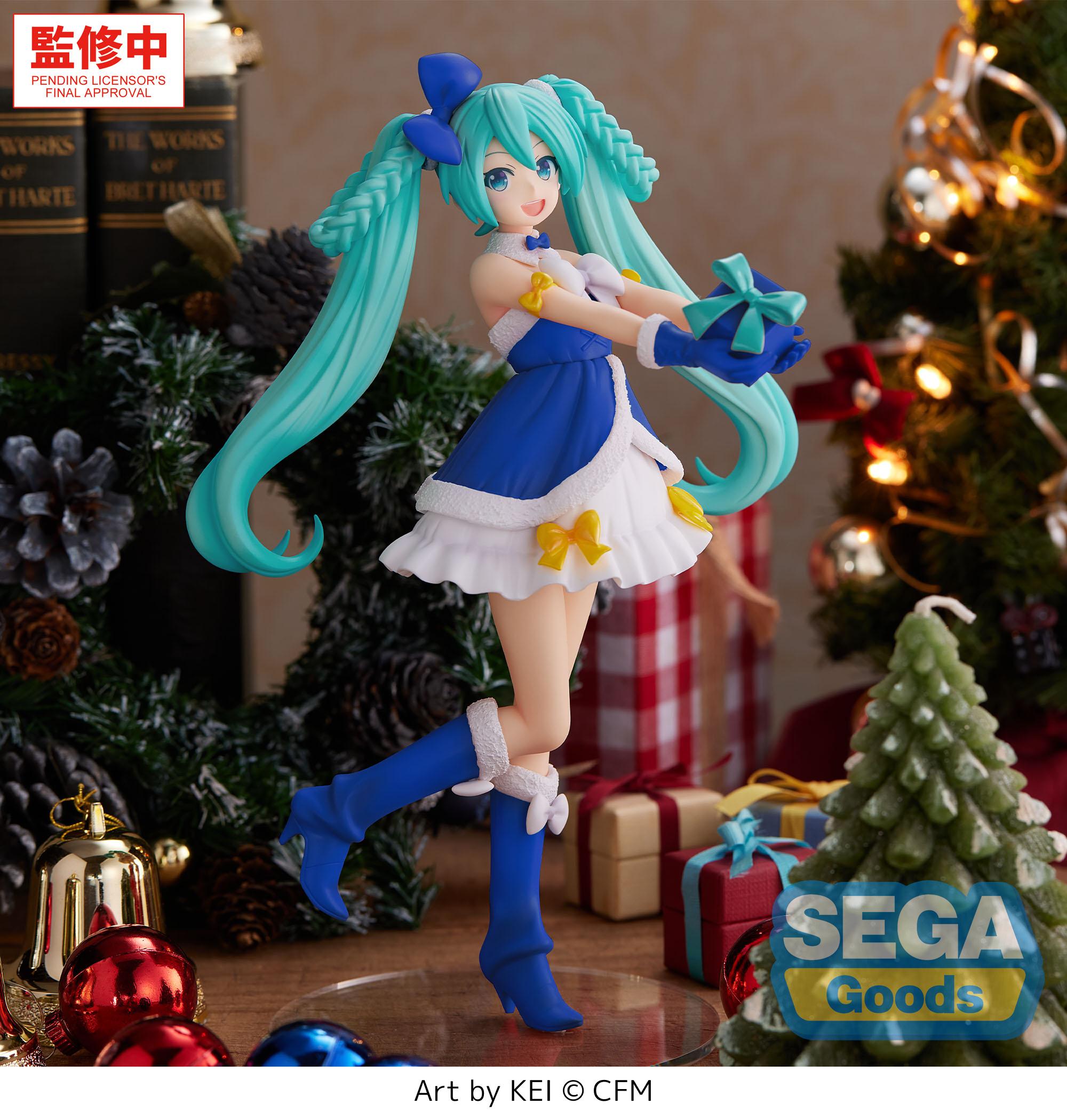 HATSUNE MIKU - Sapphire Christmas - Figure High Premium 21cm