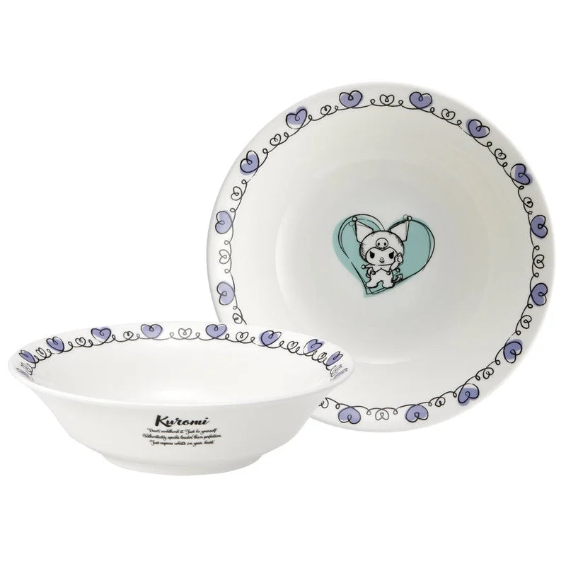 HELLO KITTY - Kuromi - Deep plate "Bone China" 16.7x4.5cm