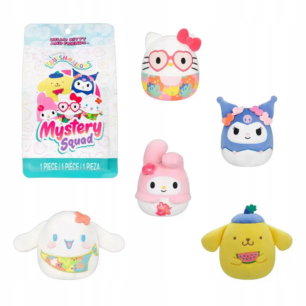 SQUISHMALLOWS - Little Plush 5" Hello Kitty Assort. 9pcs