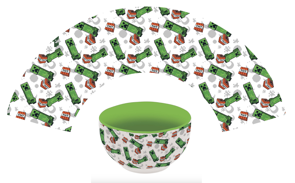 MINECRAFT - Survival Mode - Ceramic Bowl in Gift Box - 600ml
