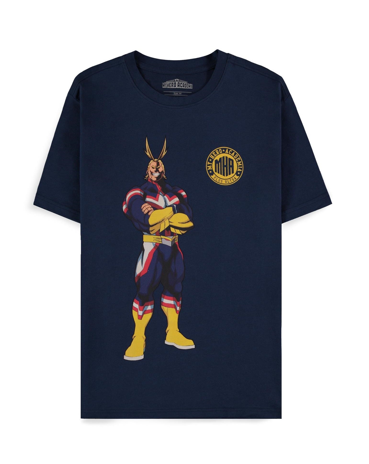 MY HERO ACADEMIA - Navy All Might Quote - Men's T-shirt (S)