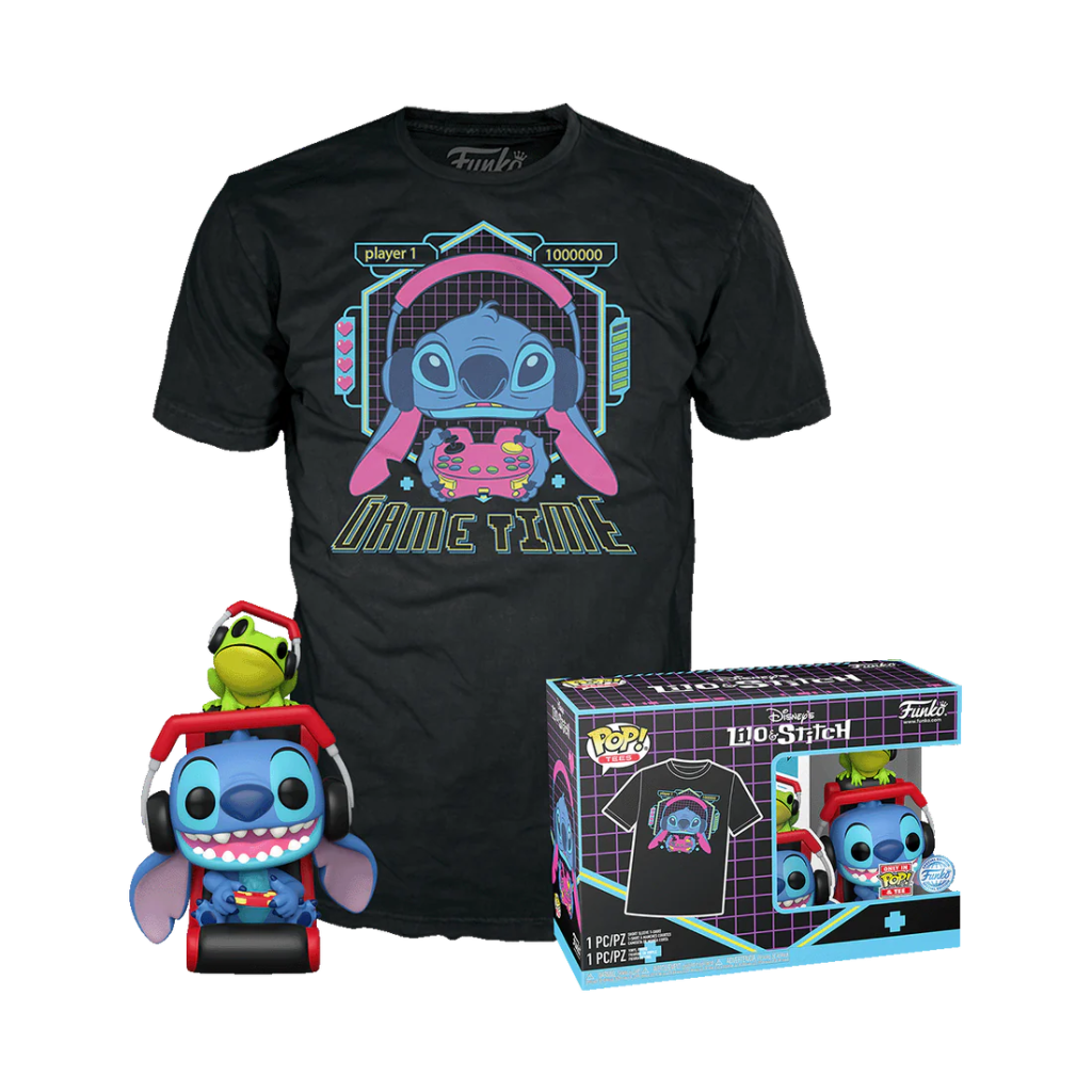 LILO STITCH - POP N° XXX - Gmr Stitch with frog + Tee (M)