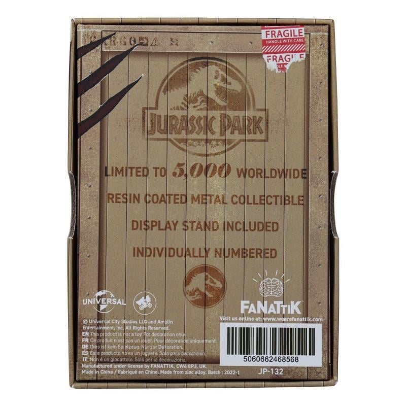 JURASSIC PARK - Mosquito in Amber - Collector Metal Ingot
