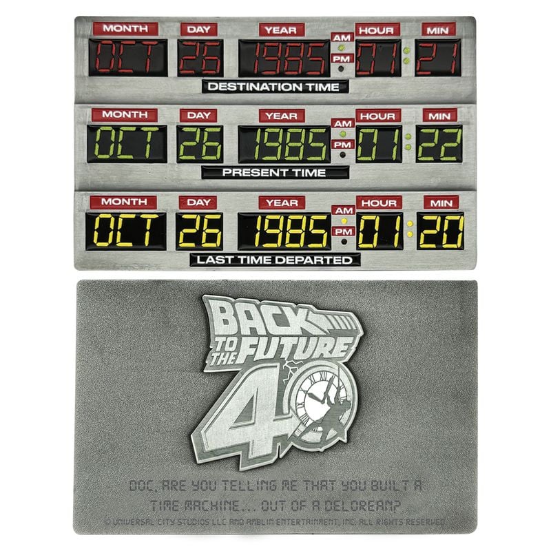BACK TO THE FUTURE - Time Circuits - Limited Edition Ingot