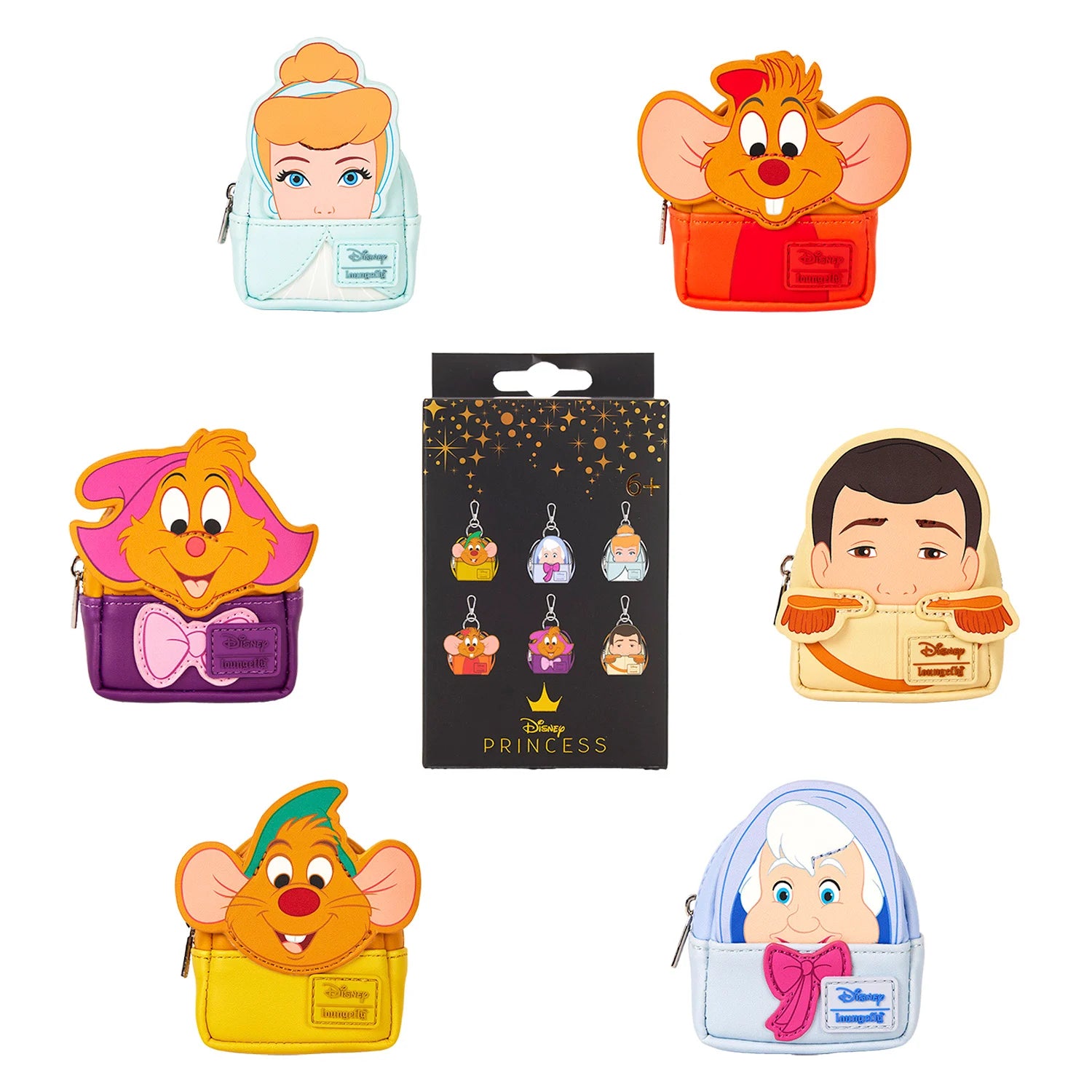 CINDERELLA - Funko Mistery Box Mini Backack Keychain - 75 Ann. -12 pcs