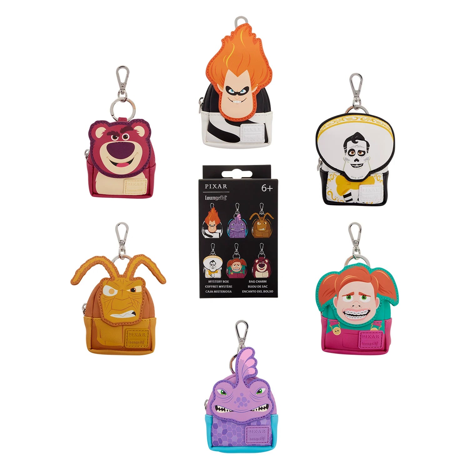 DISNEY - Pixar Rivals - Mini Backpack Bag Charm Loungefly Mystery Box