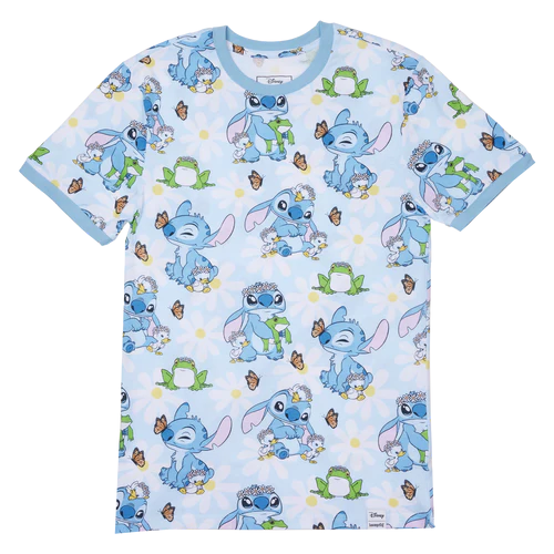 LILO AND STITCH - Springtime Stitch - T-Shirt Unisex Loungefly (S)