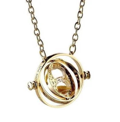 HARRY POTTER - Gold Plated Necklace - Spinning Time Turner