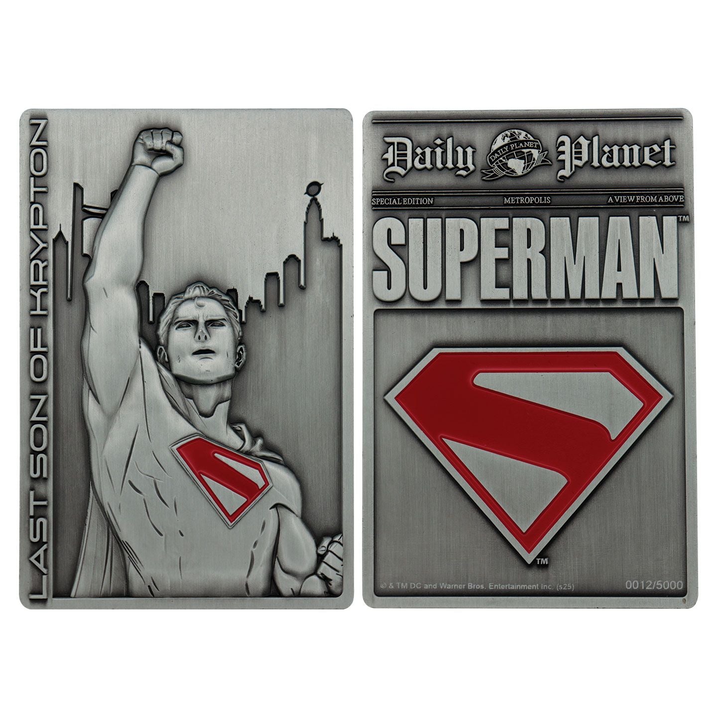 SUPERMAN 2025 - Last son of Krypton - Limited Edition Ingot