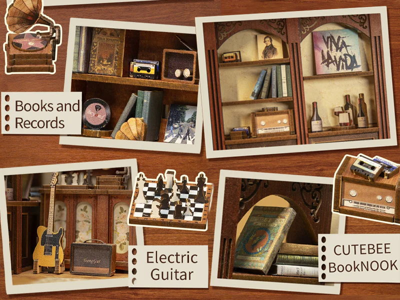 BOOK NOOK KIT - DIY - The Secret Rhythm - 355pc + LED Light
