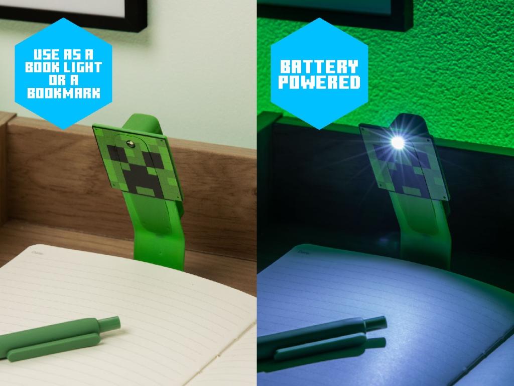 MINECRAFT - Creeper Book Light & Bookmark