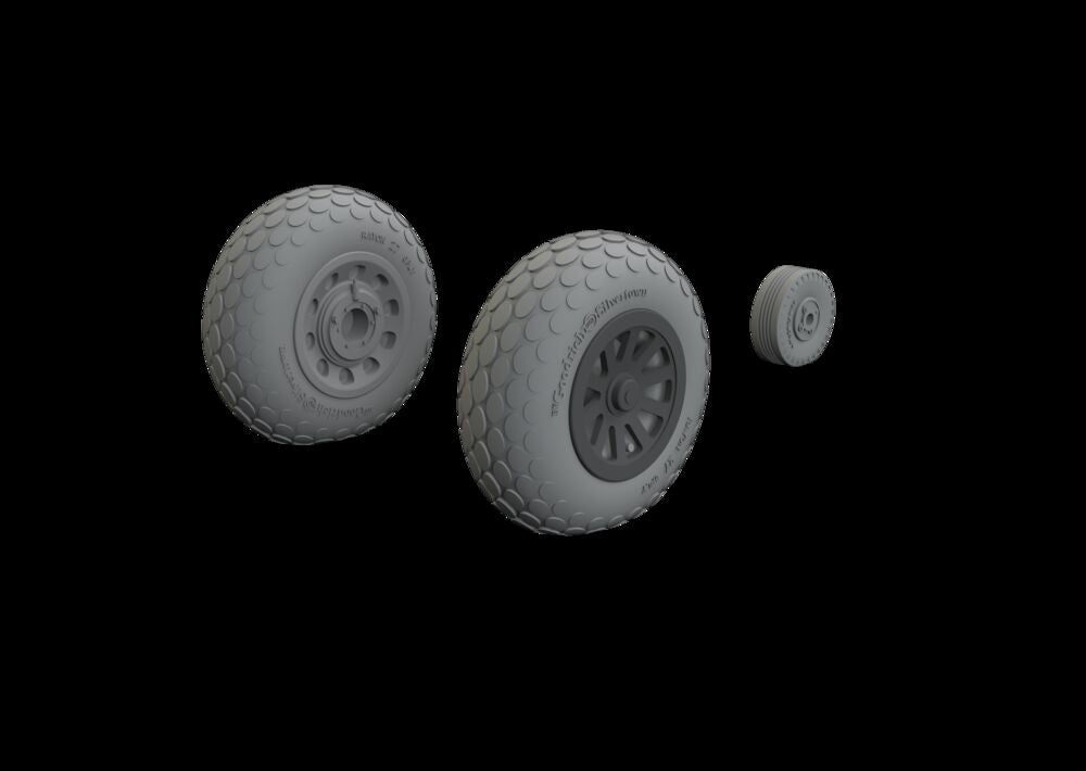 P-51B/C wheels oval tread EDUARD