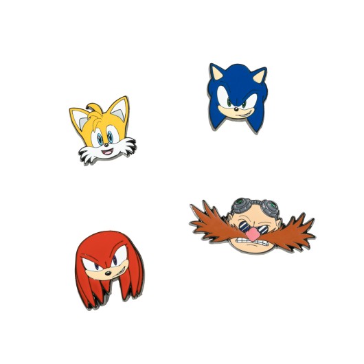 SONIC - Characters - Set of 4 Pin's