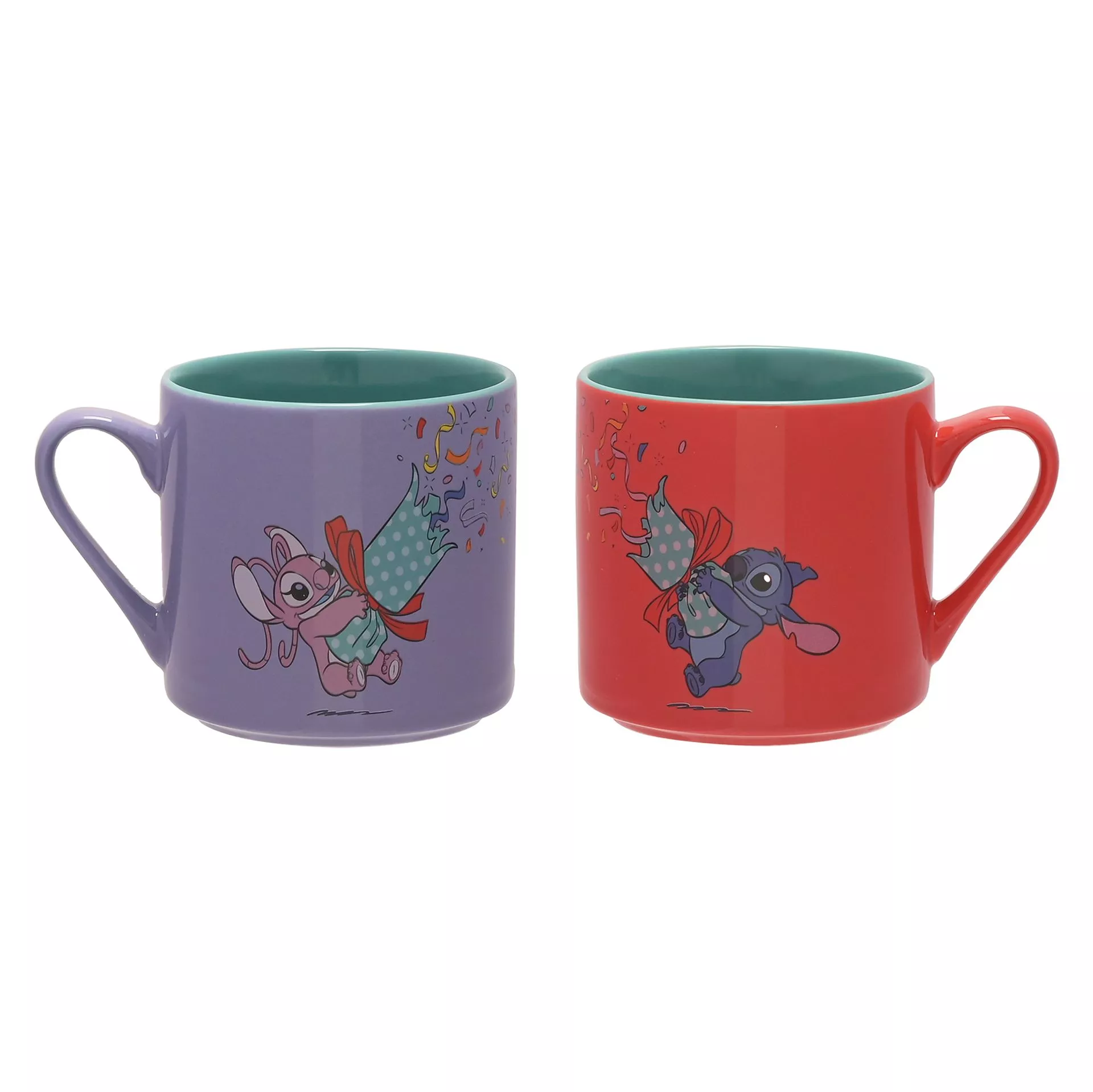 STITCH & ANGEL - Merry Everything - Set of 2 Colored Mugs