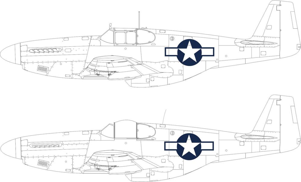 P-51B/C US national insignia EDUARD