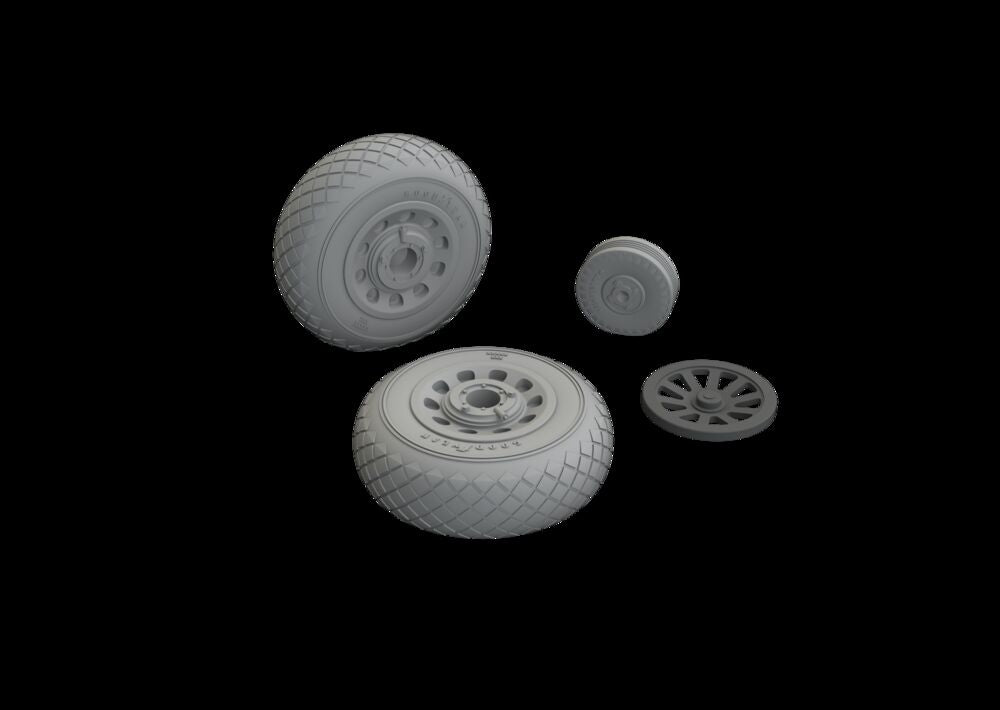 P-51B/C wheels diamond tread EDUARD