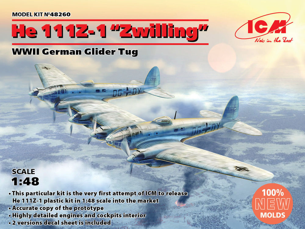 He 111Z-1 Zwilling, WWII German Glider Tug