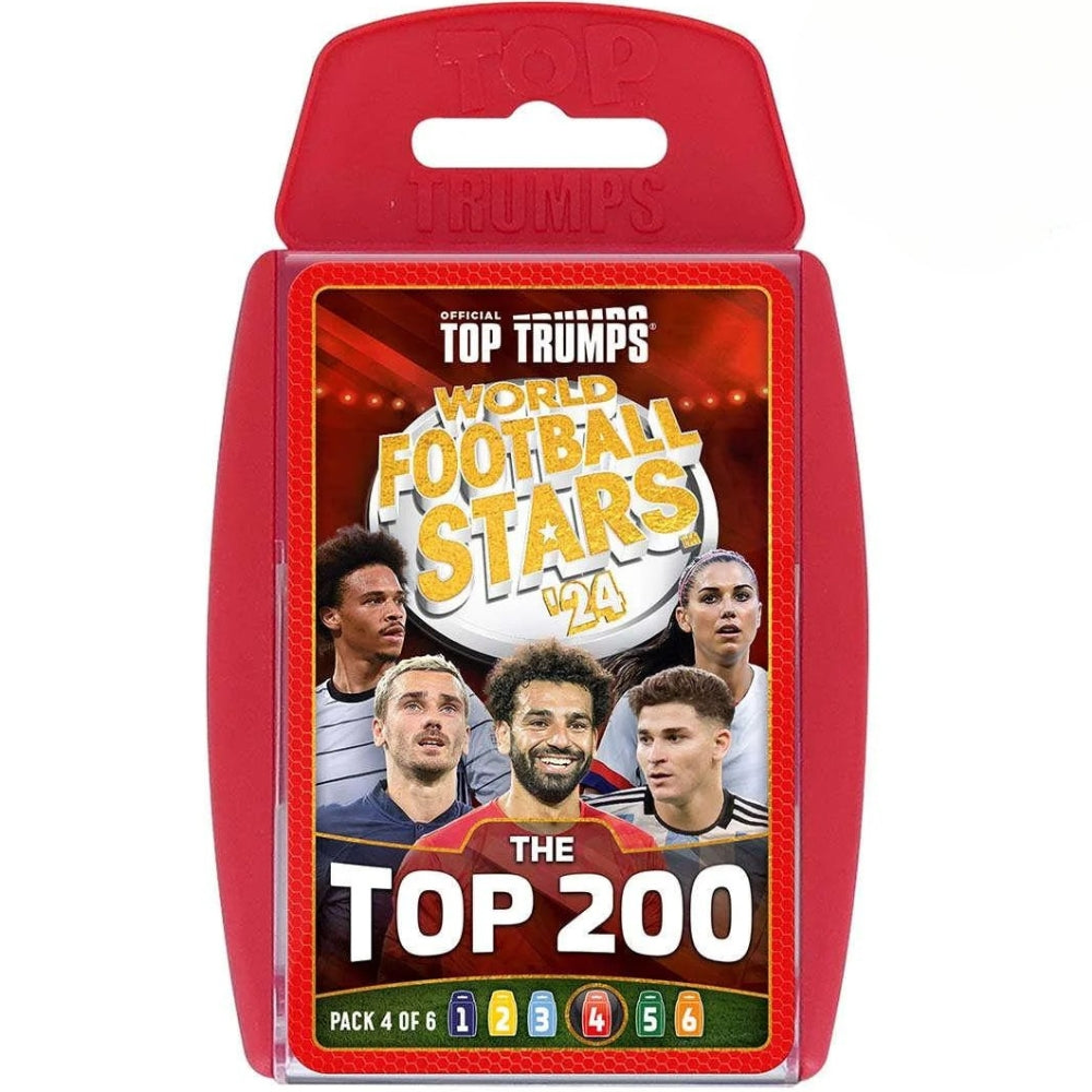 World Football Stars Top 200 - Pack 4 Top Trumps Card Game English