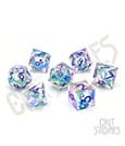 CritStones Liquid Core Dice Set Fantasia Fluid Electroplated (7)