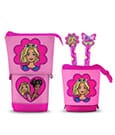 Barbie Pop Up Pencil Case with 2 Erasable Gel Pens