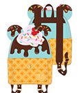 Disney by Loungefly Backpack Mickey and Minnie Sweets Ice Cream