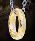 Lord of the Rings Ring with Chain The One Ring (Sterling Silver)