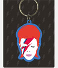 David Bowie Rubber Keychain Aladdin Sane 6 cm