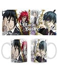 Black Butler Ceramic Mug Sebastian, Grell, Ash, Ciel