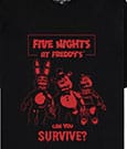 Five Nights at Freddy's T-Shirt Can You Survive Size XL