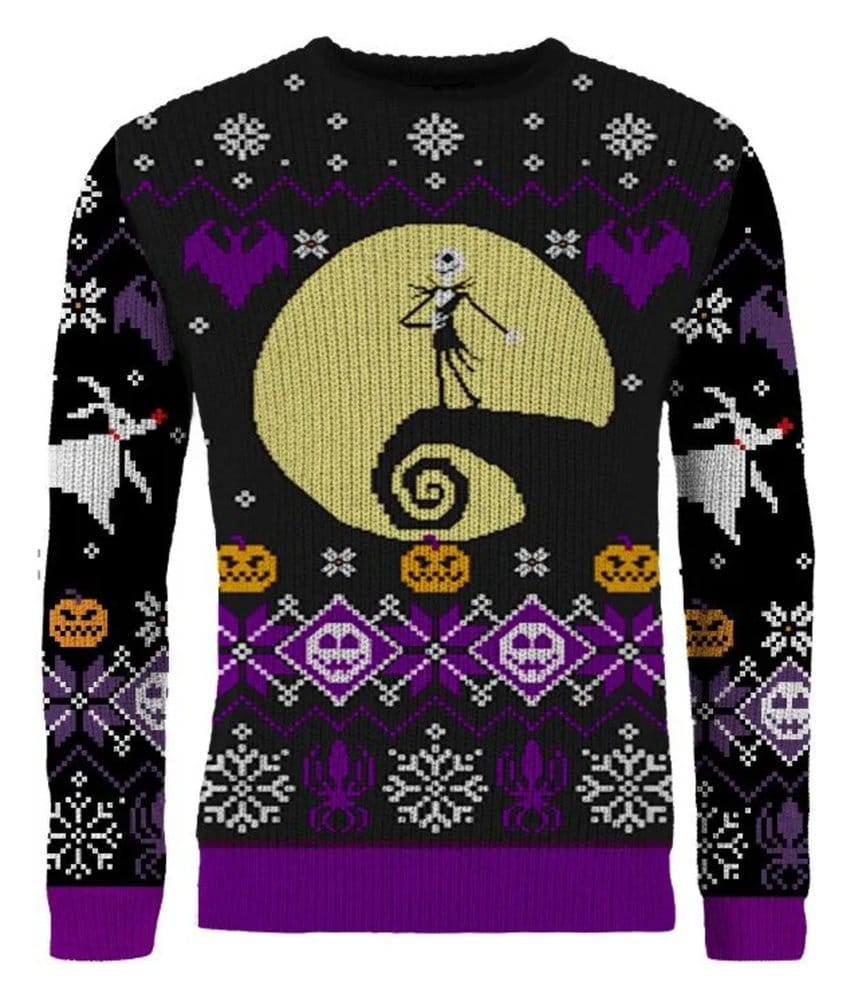 Nightmare Before Christmas Christmas Sweater 8-bit Size XL