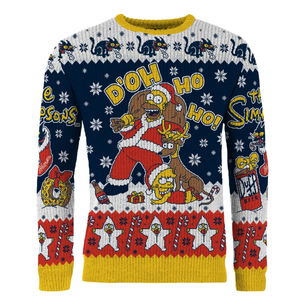 Simpsons Christmas Sweater D'oh Ho Ho! Size M
