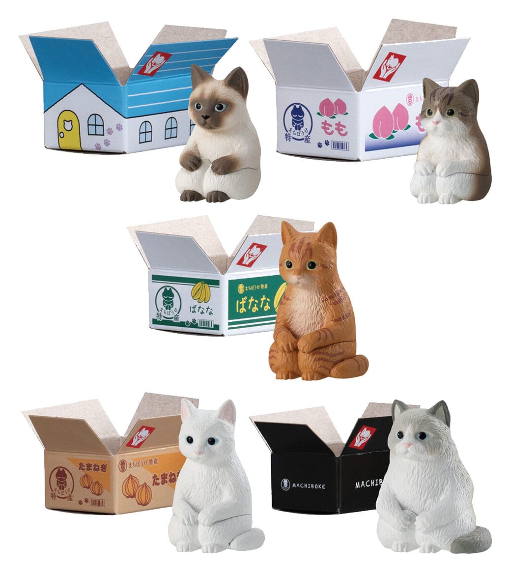 Machiboke Cats Gashapon Blind Packs Mini Figures 4 cm Display (20)