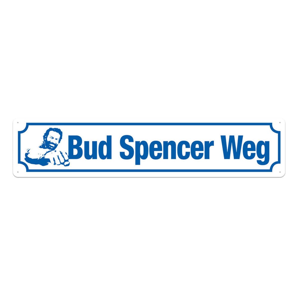 Bud Spencer Tin Sign Bud Spencer Weg 46 x 10 cm