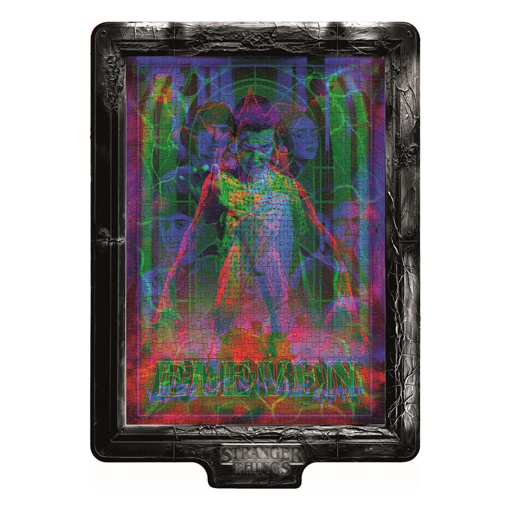 Stranger Things Metamorphic Art Collection Jigsaw Puzzle with Light-Up Effect Demogorgon (520 pieces)